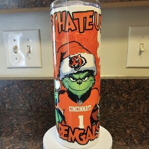 NEW! Cincinnati Bengals Grinch Tumbler